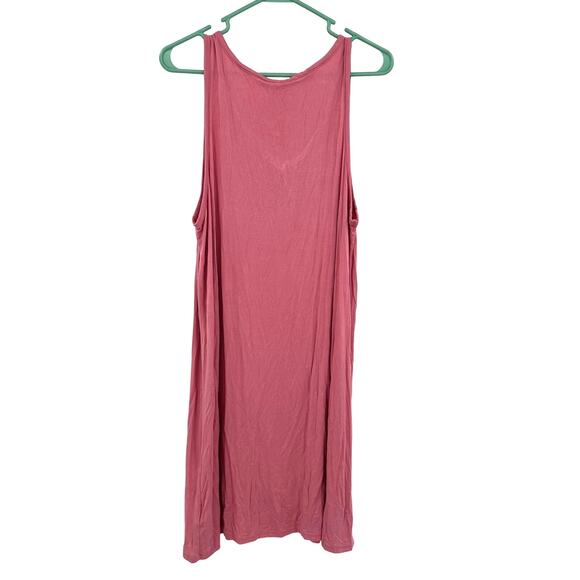 GAP Size Large Dress Pink Sleeveless Sheath Straight Summer Solid Basic - Picture 2 of 4